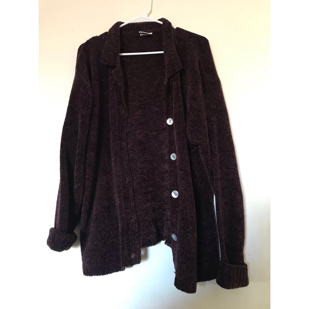 Chenille cardigan